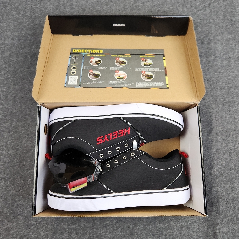 Heelys Pro 20 Shoes Mens Size 12 Black The Wheeled Shoe New